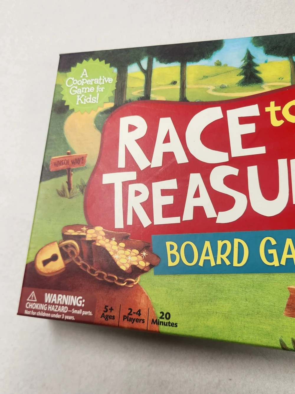 Peaceable Kingdom Race to the Treasure Board Game COMPLETE Cooperative Kids 5+